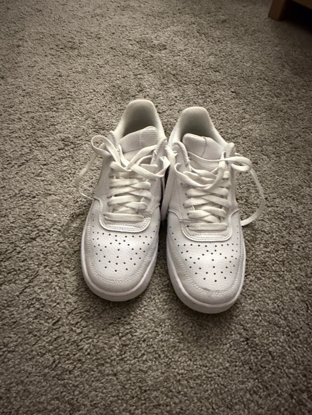 Nike White Lace-Up Sneakers